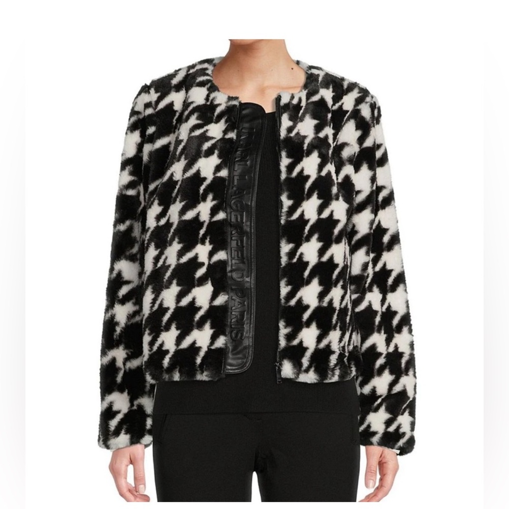 Karl Lagerfeld faux fur jacket